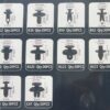 Σετ συνδετήρες αυτοκινήτου 10 τύπων - 280pcs - 180261