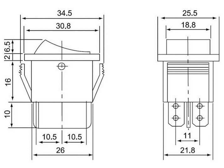 Διακόπτης οχημάτων On/Off - R-F13210B-36-1U - 180946
