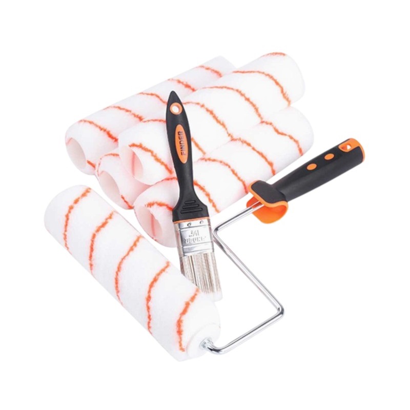 Σετ ρολό βαψίματος με ανταλλακτικά & πινέλο - 9" - 7pcs - Finder - 195369