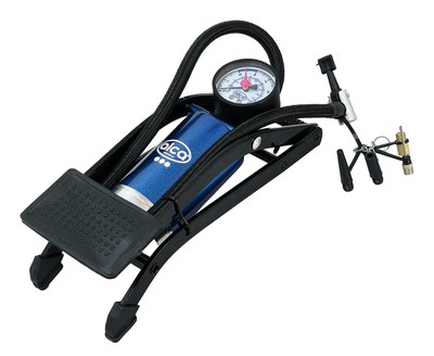 ALCA τρόμπα ποδιού 201200 με μανόμετρο, 100PSI, μπλε