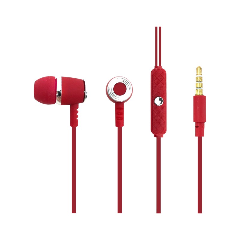 Ενσύρματα ακουστικά - EV-202 - 202029 - Red