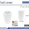 Θήκες οδοντόβουρτσας πλαστικές σε σετ 5Χ - White - 21524