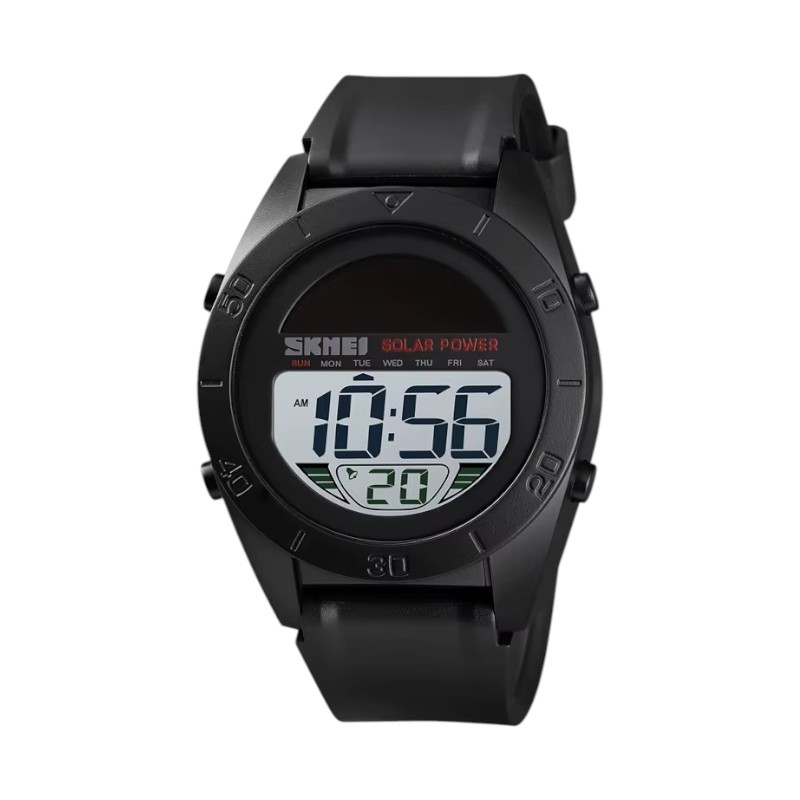 Ψηφιακό ρολόι χειρός ηλιακό - Skmei - 1592 - Black