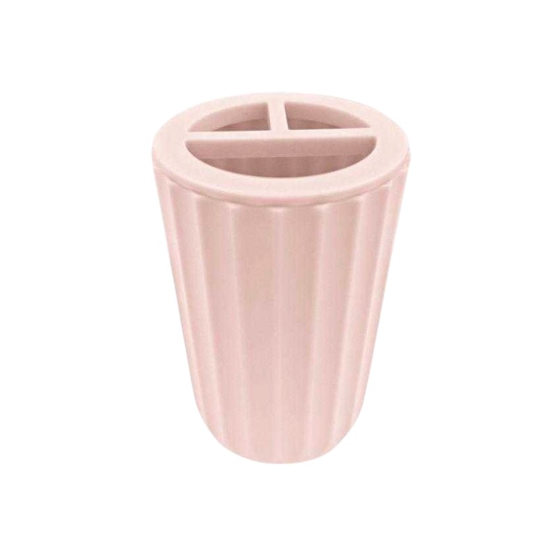 Θήκες οδοντόβουρτσας πλαστικές σε σετ 5Χ - Light Pink - 21632