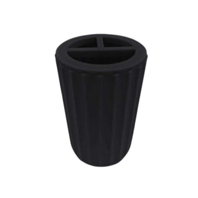 Θήκες οδοντόβουρτσας πλαστικές σε σετ 5Χ - Black - 21776