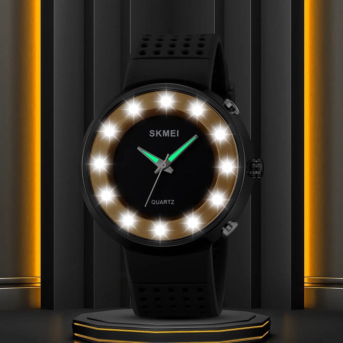 Αναλογικό ρολόι χειρός LED - Skmei - 2132 - White