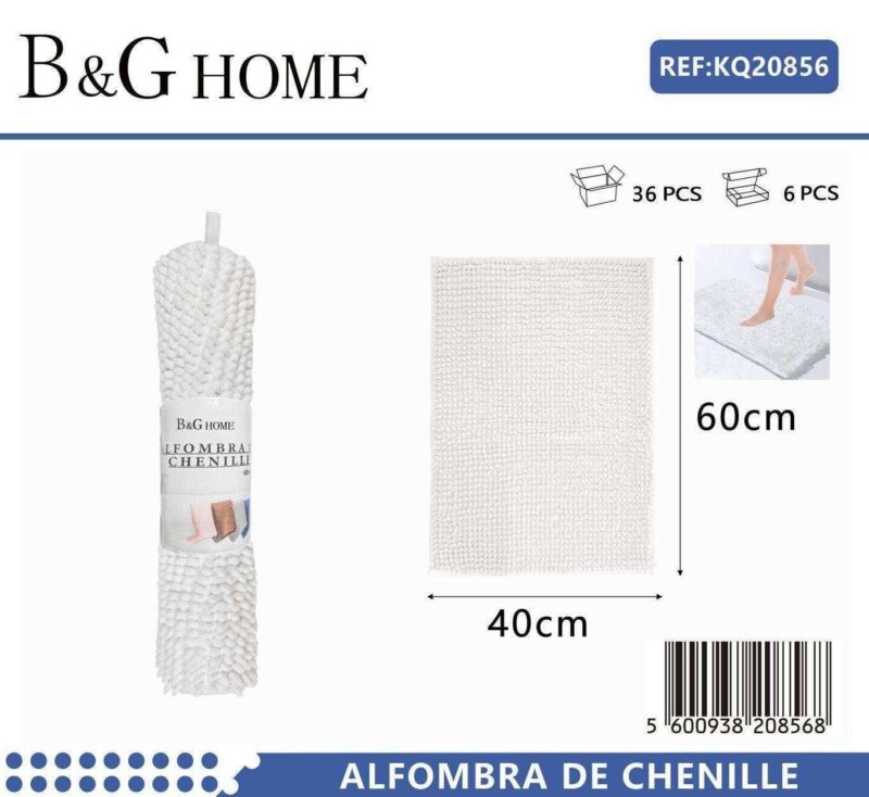 Πατάκι μπάνιου - M0829 - 40x60cm - White - 20856