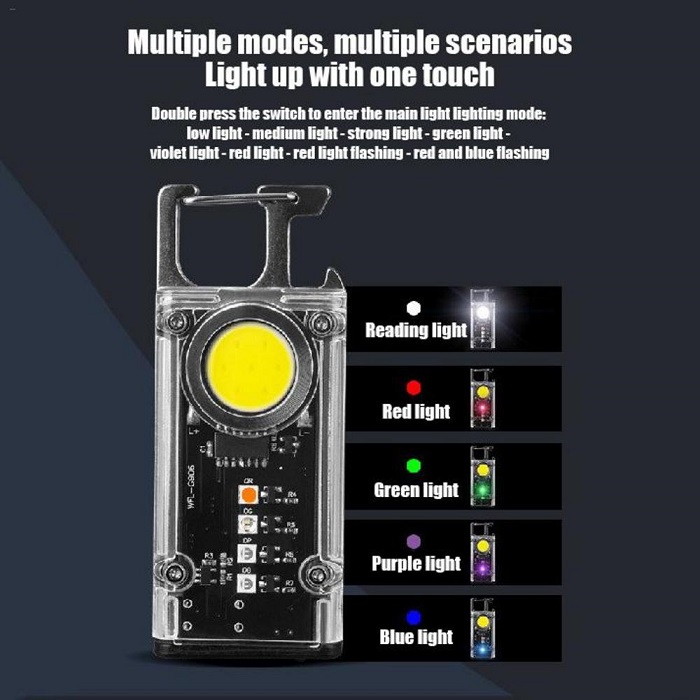 Πολυλειτουργικός φακός LED μπρελόκ - FA-G906 - 251506