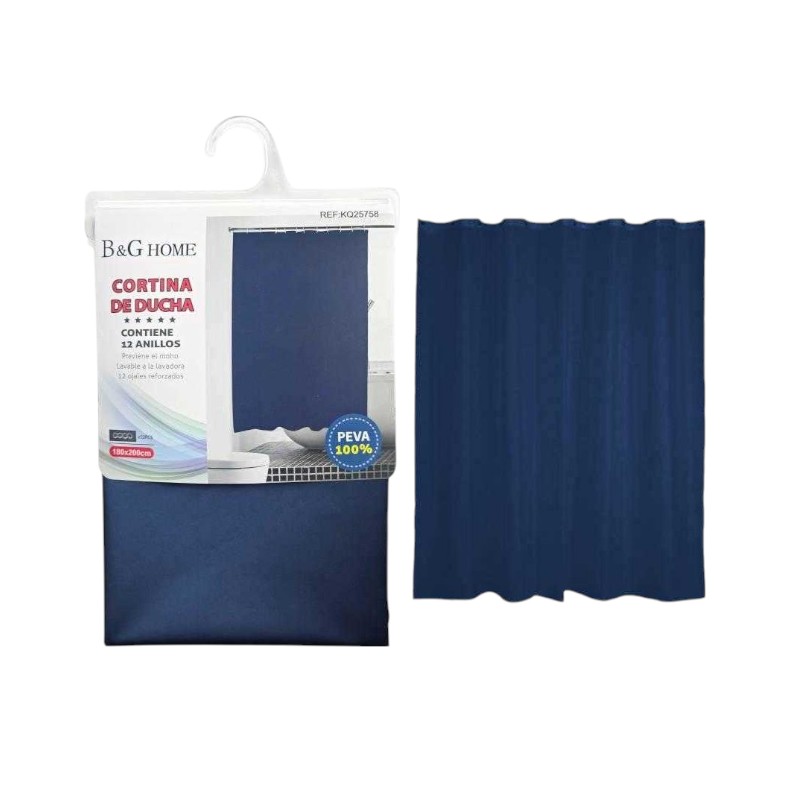 Κουρτίνα μπάνιου - Blue - 1.8x1.8m - 25757