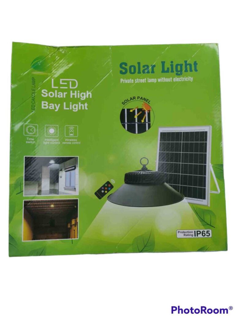 Ηλιακό σετ φωτισμού με λάμπα LED και τηλεχειριστήριο - 200W - 356214