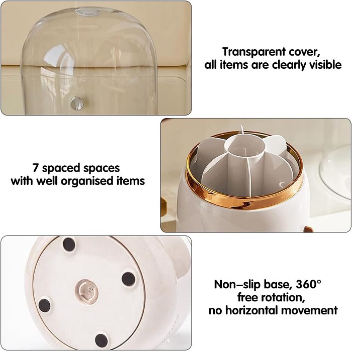 Θήκη οργάνωσης πινέλων μακιγιάζ - LD1023 - 292215 - Pink