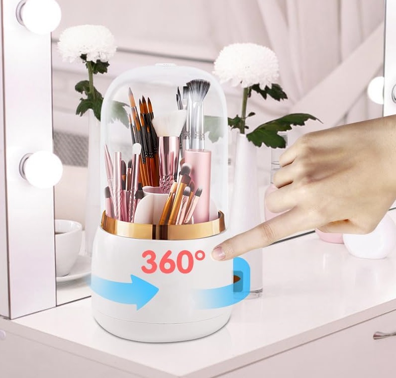 Θήκη οργάνωσης πινέλων μακιγιάζ - LD1023 - 292215 - Pink