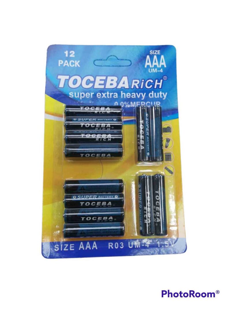 Μπαταρίες ΑΑΑ –  UM-4 – 1.5V - 12pcs – 400093