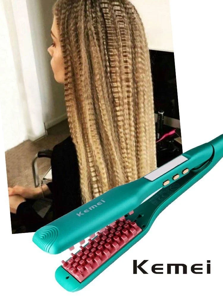 Πρέσα για κυματιστά μαλλιά και όγκο - KM-1228 - Kemei