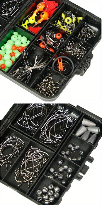 Σετ αξεσουάρ ψαρέματος σε θήκη - KC205 - 205pcs - 831804