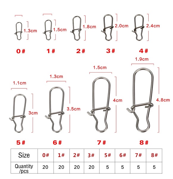 Σετ παραμάνες ψαρέματος σε θήκη - 100pcs - 831810