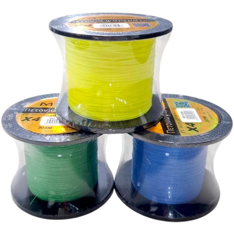 Πετονιά ψαρέματος - Νήμα χρωματιστό - 300m - 0.3mm - 32057