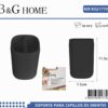 Θήκες οδοντόβουρτσας πλαστικές σε σετ 5Χ - Black - 21770