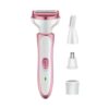 Ξυριστική μηχανή προσώπου-σώματος - 4 in 1 - KM-7114 - Kemei - Pink