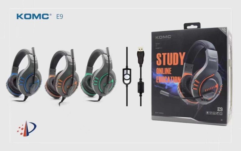 Ενσύρματα ακουστικά Gaming - E9 - KOMC - 302971 - Blue