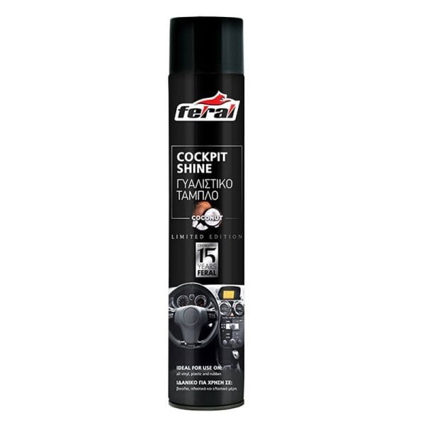 38000 Feral Γυαλιστικό Ταμπλό Coconut 750ml - Cockpit Shine