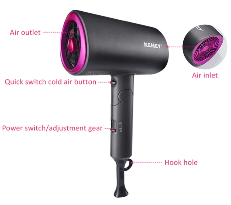 Πιστολάκι μαλλιών - KM-9945 - Kemei