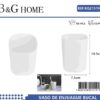 Θήκες οδοντόβουρτσας πλαστικές σε σετ 5Χ - White - 21519