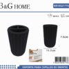 Θήκες οδοντόβουρτσας πλαστικές σε σετ 5Χ - Black - 21776