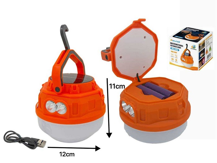 Επαναφορτιζόμενη λάμπα LED κρεμαστή με ηλιακό πάνελ - V100 - 419307