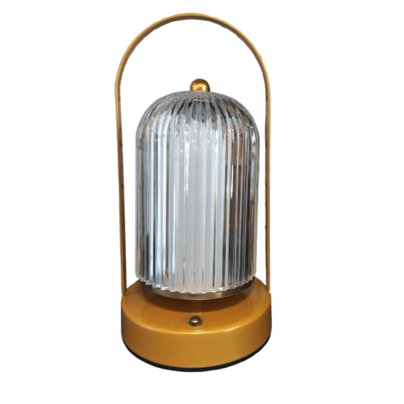 Επαναφορτιζόμενο επιτραπέζιο φωτιστικό LED - 43-3 - 430132 - Gold