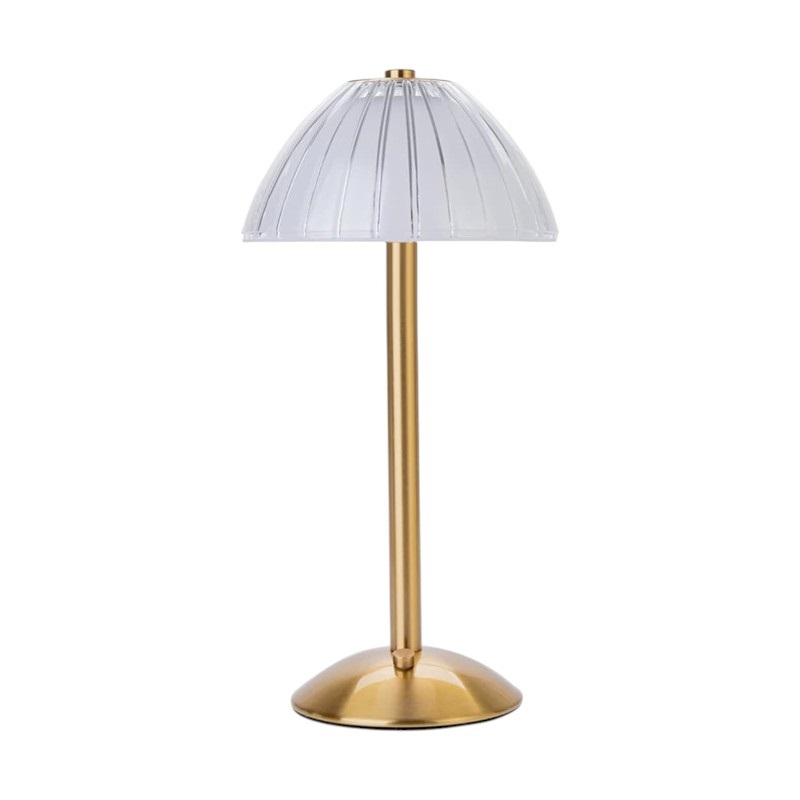 Επαναφορτιζόμενο επιτραπέζιο φωτιστικό LED - 43-6 - 430149 - Gold