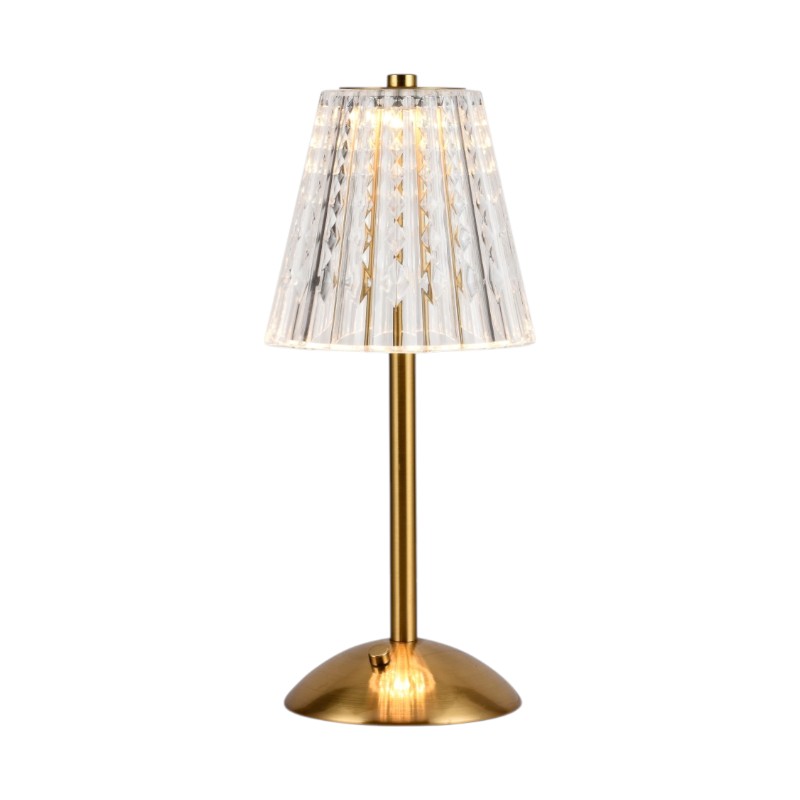 Επαναφορτιζόμενο επιτραπέζιο φωτιστικό LED - 43-7 - 430170 - Gold