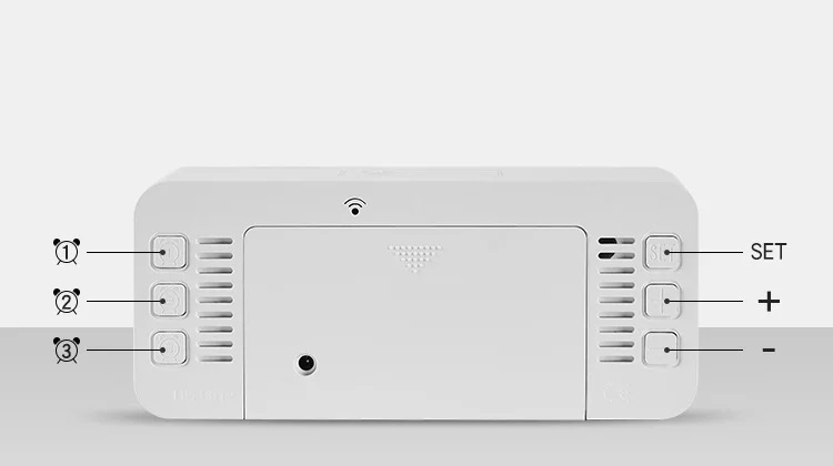 Ψηφιακό ρολόι – Ξυπνητήρι - 6612T - 466127 - White