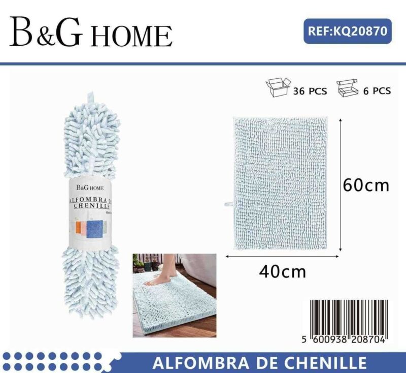 Πατάκι μπάνιου - M0842 - 40x60cm - Light Blue - 20870