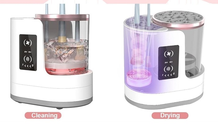 Ηλεκτρική συσκευή καθαρισμού και στεγνώματος πινέλων μακιγιάζ - 481166