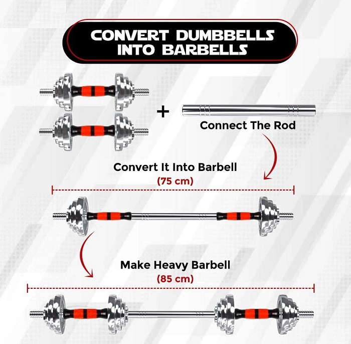 Σετ αλτήρες γυμναστικής με μπάρα - 30kg - 556647