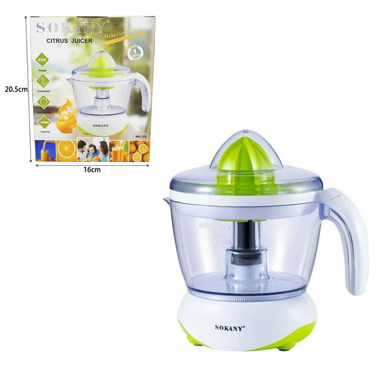 5599-1 Sokany Ηλεκτρικός Στίφτης 45W με Χωρητικότητα 700ml WK-725 - Sokany Juicer 45W with 700ml Capacity WK-725
