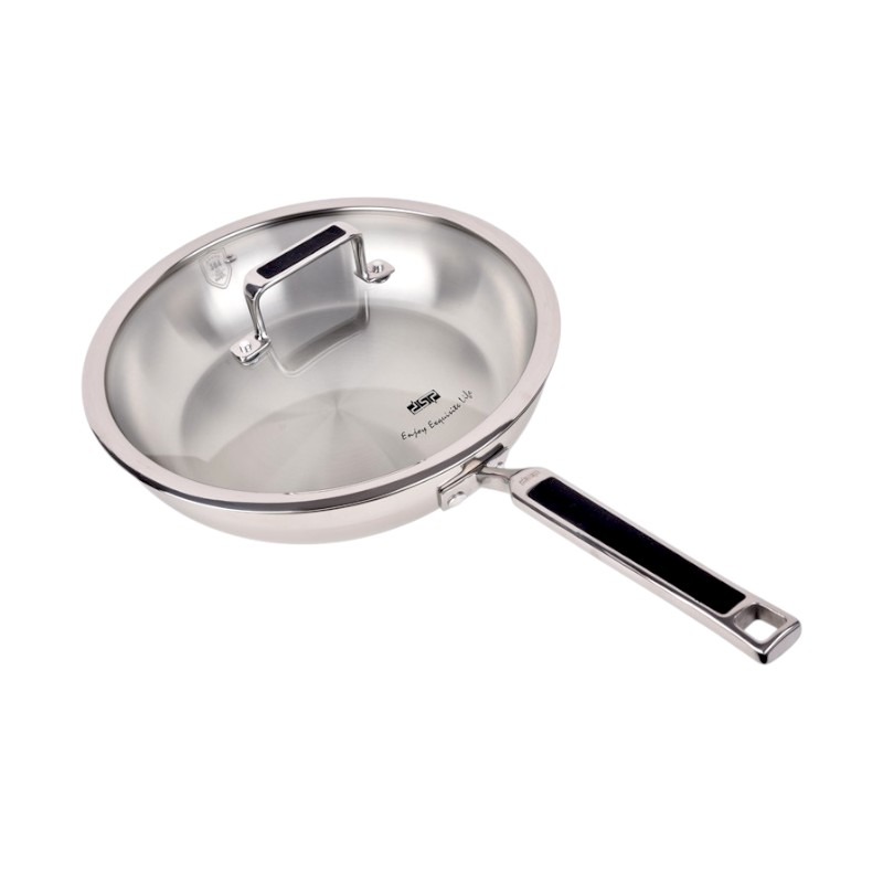 Τηγάνι ανοξείδωτο με καπάκι - 2.5L - CS002-C24 - DSP - 560539