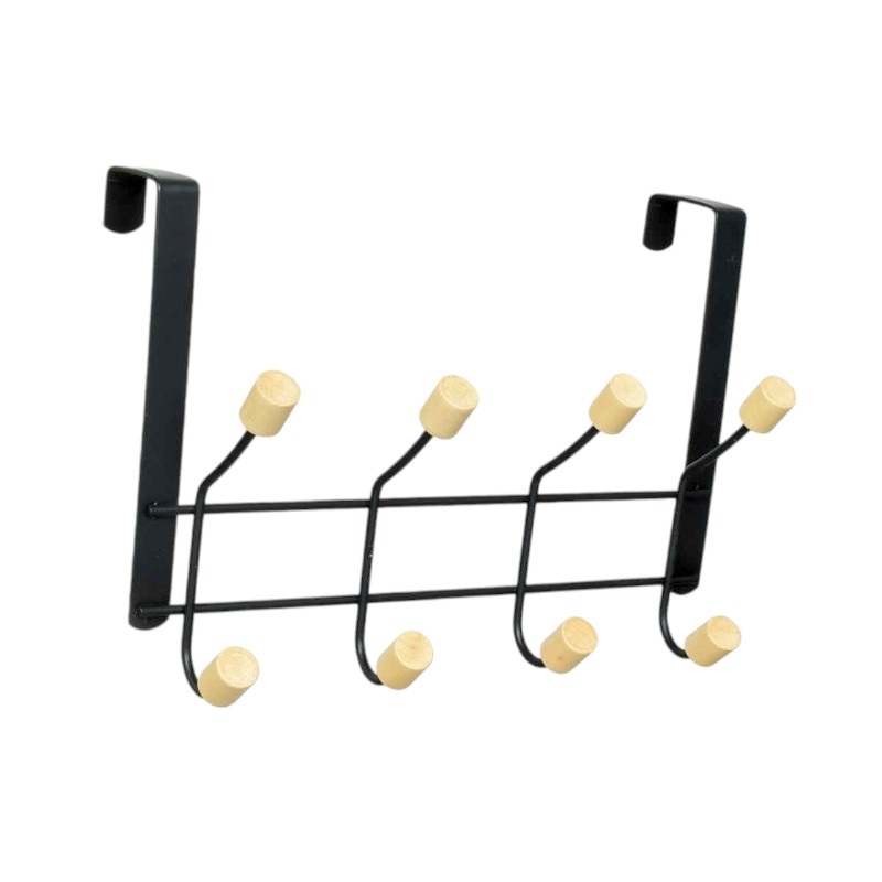 Μεταλλική κρεμάστρα πόρτας 4 θέσεων - 57882