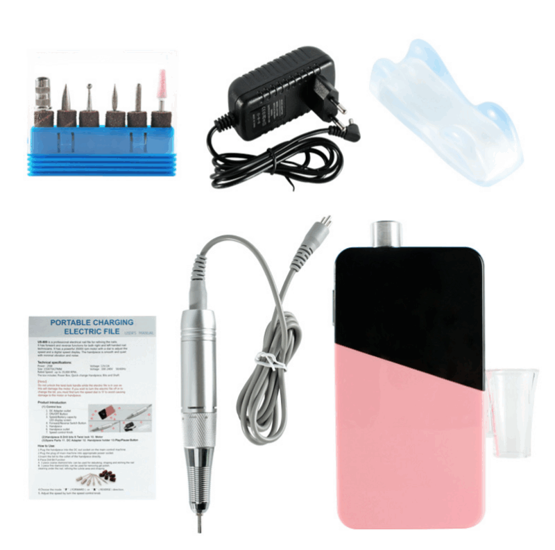 Επαναφορτιζόμενος τροχός μανικιούρ-πεντικιούρ - VKN-US809 - 581498 - Black