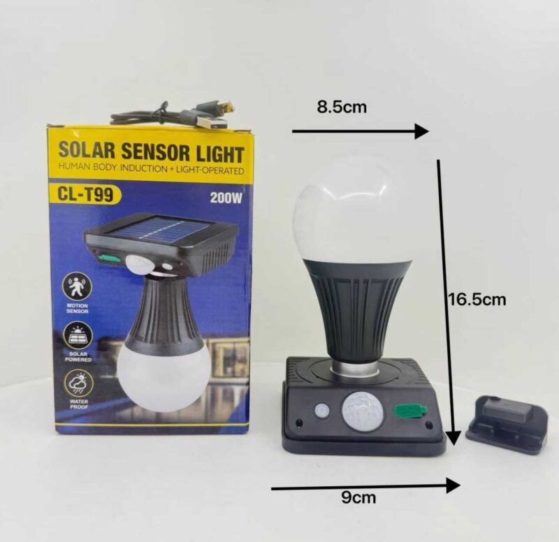 Επαναφορτιζόμενη ηλιακή λάμπα LED με αισθητήρα κίνησης - FA-T99 - 817575