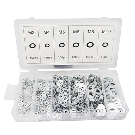 Ροδέλες αλουμινίου 900τμχ - 900pcs Lock washer assortment