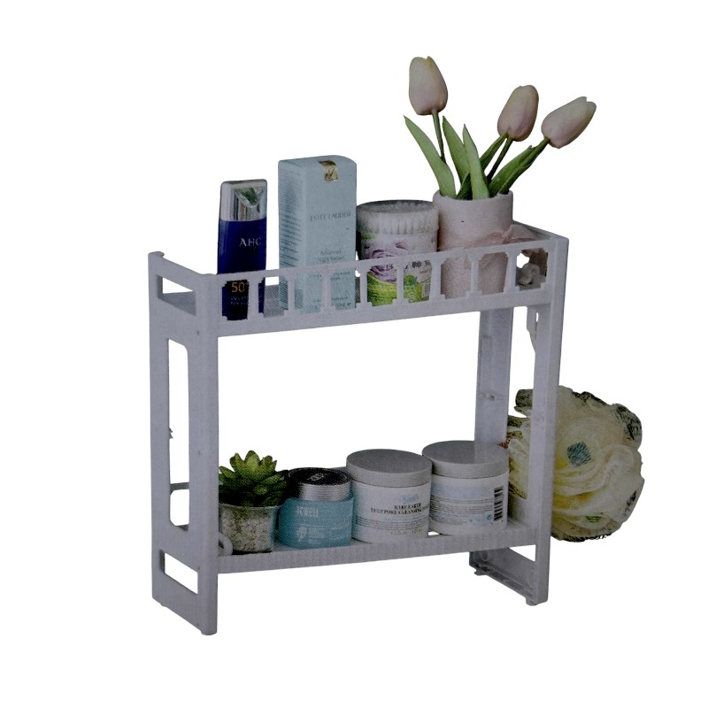 Ραφιέρα μπάνιου πλαστική διώροφη - KS2501 - 718592 - Grey