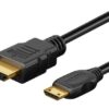 GOOBAY καλώδιο mini HDMI σε HDMI 74088 με Ethernet, 4K/60Hz, 10.2 Gbps, 5m, μαύρο