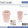 Θήκες οδοντόβουρτσας πλαστικές σε σετ 5Χ - Light Pink - 21632