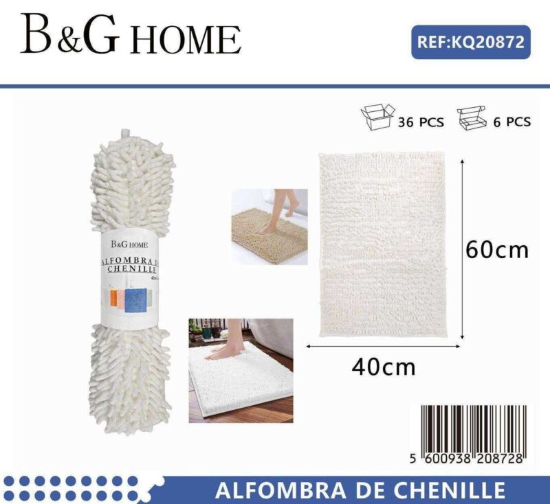 Πατάκι μπάνιου - M0829 - 40x60cm - White - 20872