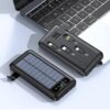 Powerbank με ηλιακό πάνελ - 4in1 - 10.000mah - KJ495 - 810378 - Black