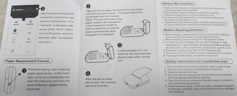 Παιδικός mini εκτυπωτής - D7 - 810699 - Pink