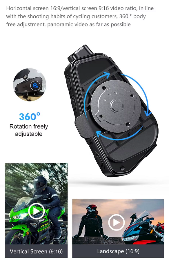 Ασύρματο καταγραφικό & ενδοεπικοινωνία κράνους μοτοσυκλέτας - Helmet Headset - Q28 - 811702