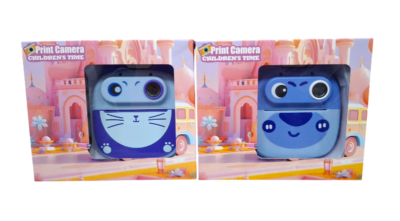 Παιδική Instant φωτογραφική μηχανή με εκτυπωτή - D6 - 811801 - Blue